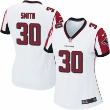Women's Nike Atlanta Falcons #30 Ito Smith Game White NFL Jersey