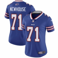 Women's Nike Buffalo Bills #71 Marshall Newhouse Royal Blue Team Color Vapor Untouchable Limited Player NFL Jersey