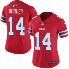 Women's Nike Buffalo Bills #14 Jeremy Kerley Limited Red Rush Vapor Untouchable NFL Jersey