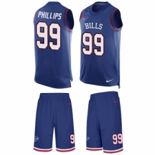 Men's Nike Buffalo Bills #99 Harrison Phillips Limited Royal Blue Tank Top Suit NFL Jersey