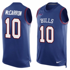 Men's Nike Buffalo Bills #10 AJ McCarron Limited Royal Blue Player Name & Number Tank Top NFL Jersey