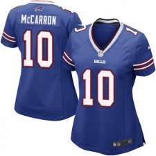 Women's Nike Buffalo Bills #10 AJ McCarron Game Royal Blue Team Color NFL Jersey