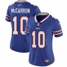 Women's Nike Buffalo Bills #10 AJ McCarron Royal Blue Team Color Vapor Untouchable Elite Player NFL Jersey