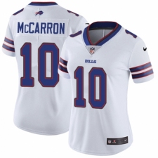 Women's Nike Buffalo Bills #10 AJ McCarron White Vapor Untouchable Elite Player NFL Jersey