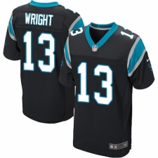 Men's Nike Carolina Panthers #13 Jarius Wright Elite Black Team Color NFL Jersey