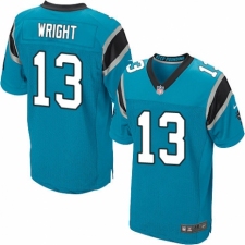 Men's Nike Carolina Panthers #13 Jarius Wright Elite Blue Alternate NFL Jersey