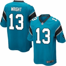 Men's Nike Carolina Panthers #13 Jarius Wright Game Blue Alternate NFL Jersey