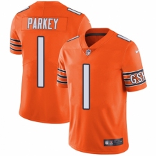 Men's Nike Chicago Bears #1 Cody Parkey Elite Orange Rush Vapor Untouchable NFL Jersey