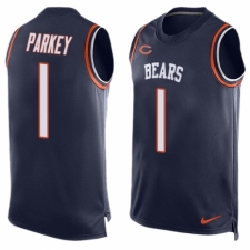 Men's Nike Chicago Bears #1 Cody Parkey Limited Navy Blue Player Name & Number Tank Top NFL Jersey