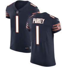 Men's Nike Chicago Bears #1 Cody Parkey Navy Blue Team Color Vapor Untouchable Elite Player NFL Jersey