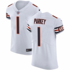 Men's Nike Chicago Bears #1 Cody Parkey White Vapor Untouchable Elite Player NFL Jersey