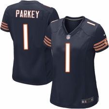 Women's Nike Chicago Bears #1 Cody Parkey Game Navy Blue Team Color NFL Jersey