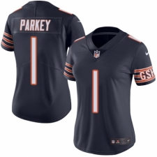 Women's Nike Chicago Bears #1 Cody Parkey Navy Blue Team Color Vapor Untouchable Elite Player NFL Jersey