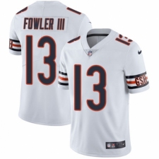 Men's Nike Chicago Bears #13 Bennie Fowler III White Vapor Untouchable Limited Player NFL Jersey