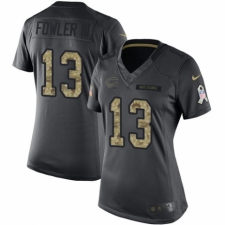 Women's Nike Chicago Bears #13 Bennie Fowler III Limited Black 2016 Salute to Service NFL Jersey