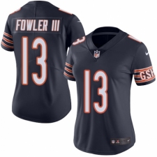 Women's Nike Chicago Bears #13 Bennie Fowler III Navy Blue Team Color Vapor Untouchable Limited Player NFL Jersey