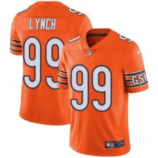 Men's Nike Chicago Bears #99 Aaron Lynch Limited Orange Rush Vapor Untouchable NFL Jersey