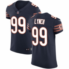 Men's Nike Chicago Bears #99 Aaron Lynch Navy Blue Team Color Vapor Untouchable Elite Player NFL Jersey