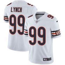 Men's Nike Chicago Bears #99 Aaron Lynch White Vapor Untouchable Limited Player NFL Jersey