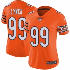 Women's Nike Chicago Bears #99 Aaron Lynch Limited Orange Rush Vapor Untouchable NFL Jersey