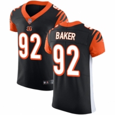 Men's Nike Cincinnati Bengals #92 Chris Baker Black Team Color Vapor Untouchable Elite Player NFL Jersey