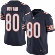 Youth Nike Chicago Bears #80 Trey Burton Navy Blue Team Color Vapor Untouchable Limited Player NFL Jersey