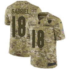 Men's Nike Chicago Bears #18 Taylor Gabriel Limited Camo 2018 Salute to Service NFL Jersey