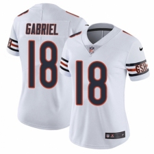Women's Nike Chicago Bears #18 Taylor Gabriel White Vapor Untouchable Limited Player NFL Jersey