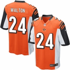 Men's Nike Cincinnati Bengals #24 Mark Walton Game Orange Alternate NFL Jersey