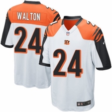 Men's Nike Cincinnati Bengals #24 Mark Walton Game White NFL Jersey