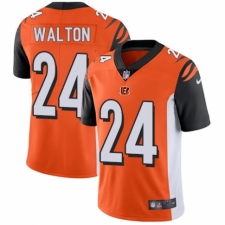 Men's Nike Cincinnati Bengals #24 Mark Walton Orange Alternate Vapor Untouchable Limited Player NFL Jersey