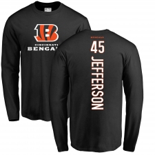 NFL Nike Cincinnati Bengals #45 Malik Jefferson Black Backer Long Sleeve T-Shirt
