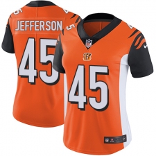 Women's Nike Cincinnati Bengals #45 Malik Jefferson Orange Alternate Vapor Untouchable Limited Player NFL Jersey