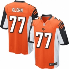 Men's Nike Cincinnati Bengals #77 Cordy Glenn Game Orange Alternate NFL Jersey
