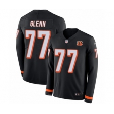 Men's Nike Cincinnati Bengals #77 Cordy Glenn Limited Black Therma Long Sleeve NFL Jersey