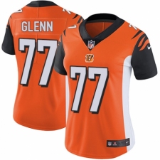 Women's Nike Cincinnati Bengals #77 Cordy Glenn Orange Alternate Vapor Untouchable Limited Player NFL Jersey