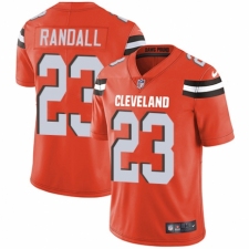 Men's Nike Cleveland Browns #23 Damarious Randall Orange Alternate Vapor Untouchable Limited Player NFL Jersey