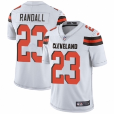 Men's Nike Cleveland Browns #23 Damarious Randall White Vapor Untouchable Limited Player NFL Jersey