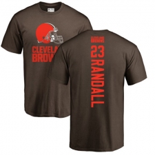 NFL Nike Cleveland Browns #23 Damarious Randall Brown Backer T-Shirt