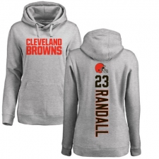 NFL Women's Nike Cleveland Browns #23 Damarious Randall Ash Pullover Hoodie
