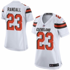 Women's Nike Cleveland Browns #23 Damarious Randall Game White NFL Jersey