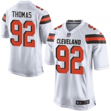 Men's Nike Cleveland Browns #92 Chad Thomas Game White NFL Jersey