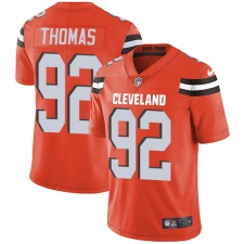 Men's Nike Cleveland Browns #92 Chad Thomas Orange Alternate Vapor Untouchable Limited Player NFL Jersey