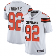 Men's Nike Cleveland Browns #92 Chad Thomas White Vapor Untouchable Limited Player NFL Jersey