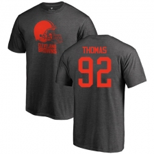 NFL Nike Cleveland Browns #92 Chad Thomas Ash One Color T-Shirt