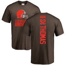 NFL Nike Cleveland Browns #92 Chad Thomas Brown Backer T-Shirt