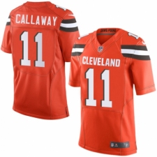 Men's Nike Cleveland Browns #11 Antonio Callaway Elite Orange Alternate NFL Jersey