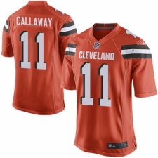 Men's Nike Cleveland Browns #11 Antonio Callaway Game Orange Alternate NFL Jersey