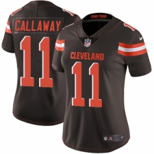 Women's Nike Cleveland Browns #11 Antonio Callaway Brown Team Color Vapor Untouchable Limited Player NFL Jersey