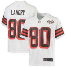 Youth Cleveland Browns #88 Jarvis Landry Nike White 1946 Collection Alternate Jersey